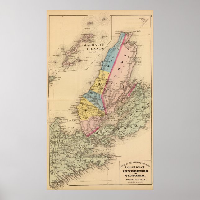 Inverness, Victoria County, NS Poster (Framsidan)