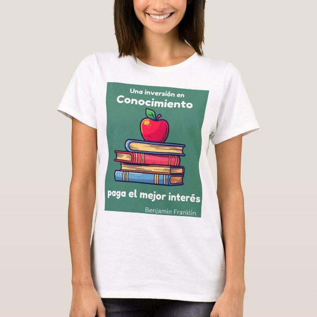 inversion av en conocimiento paga el mejor intere t shirt (Framsida)