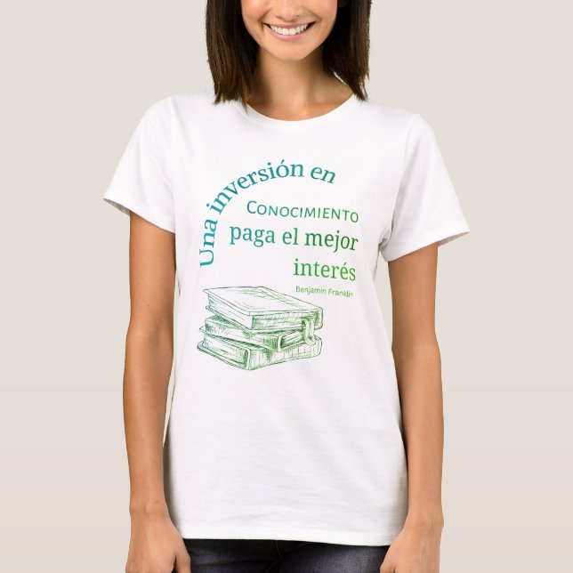inversion av en conocimiento paga el mejor intere t shirt (Framsida)