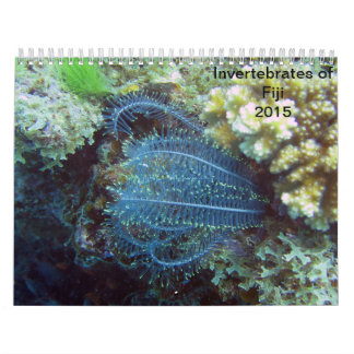 Invertebrates av den Fiji 2015 kalendern Kalender