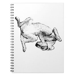 Inverted Inspiration – Dog Line Art Notebook Anteckningsbok