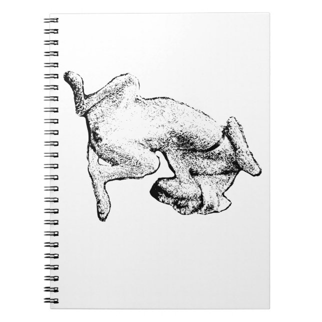 Inverted Inspiration – Dog Line Art Notebook Anteckningsbok (Framsidan)