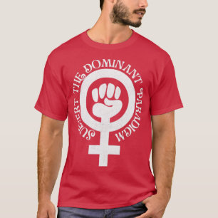 Invertera det dominerande paradigmvit t shirt