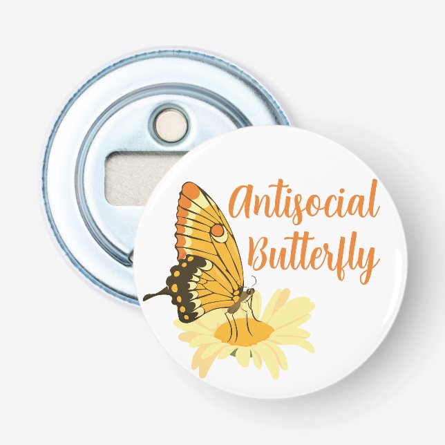 Invertera estetisk karaktär Antisocial Butterfly Flasköppnare (Framsidan)