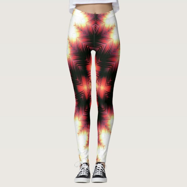 Invertera Ljudvåg Kors Leggings (Framsida)