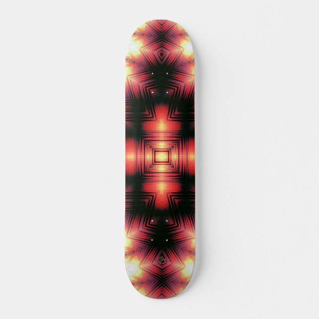 Invertera Ljudvåg Kors Mini Skateboard Bräda 18,5 Cm (Framsida)