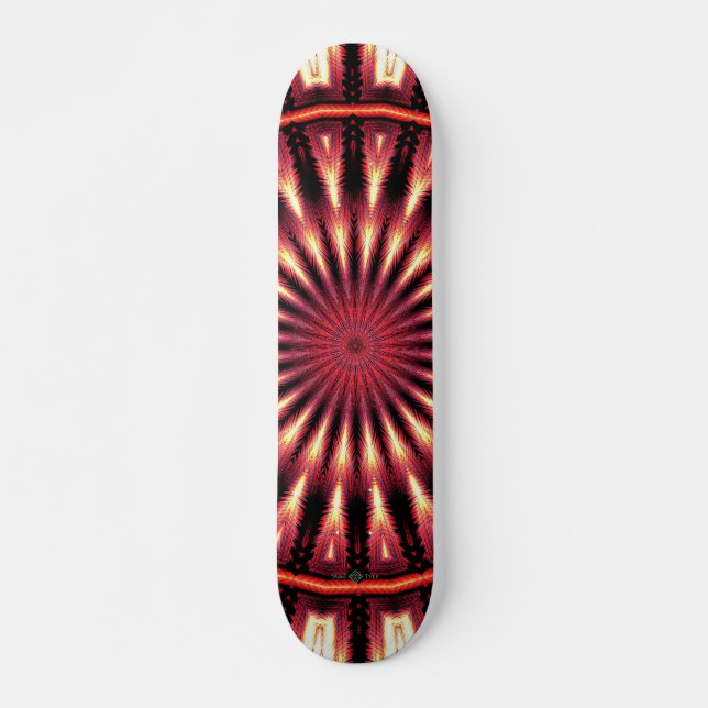 Invertera Ljudvåg Mandala 2 Mini Skateboard Bräda 18,5 Cm (Framsida)