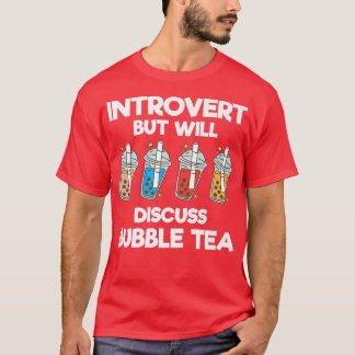 Invertera, men diskutera bubbeltea-bubblan t shirt