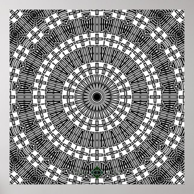 Invertera Reflektera Mandala Poster (Framsidan)