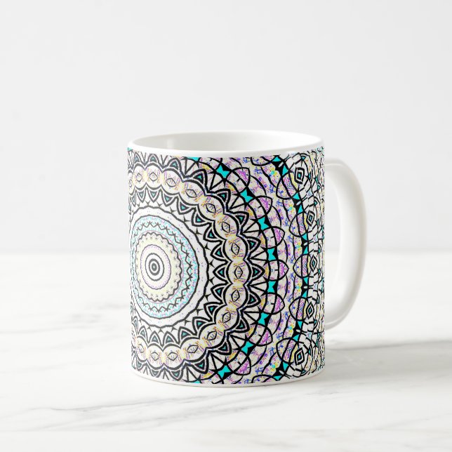 Inverterad Balans Mandala Kaffemugg (Framsida höger)