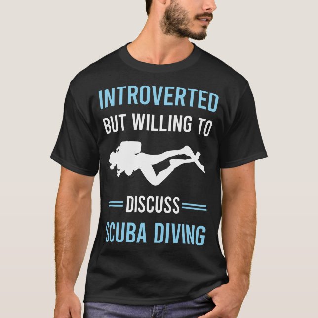 Inverterad Dyka Diver T Shirt (Framsida)