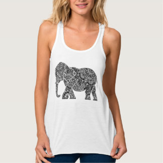 Inverterad elefant linne med racerback