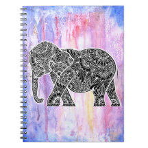 Inverterad elefant på vattenfärg
