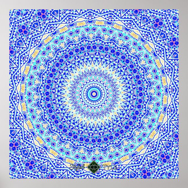 Inverterad Förlorad Mandala Poster (Framsidan)
