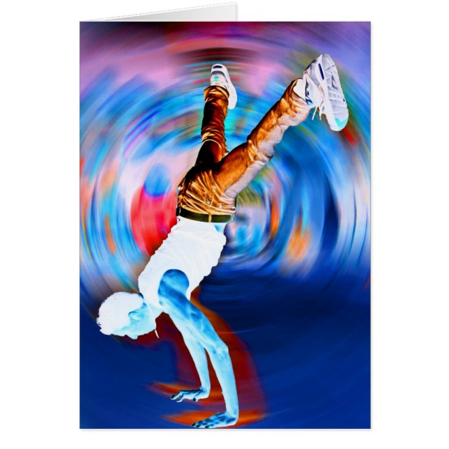 Inverterad gatadans! hälsningskort (Framsidan)