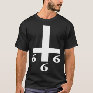 Inverterad Kor 666 upp- och nedåtriktad satandiagr T Shirt
