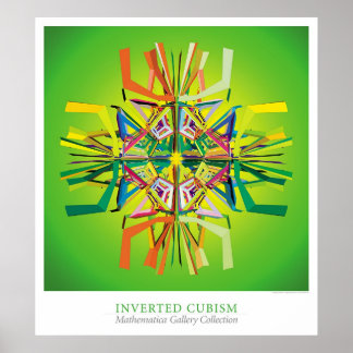 Inverterad kubism poster