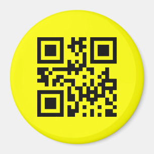 Inverterad ☻ Lycklig Ansikte - QR-kod Magnet