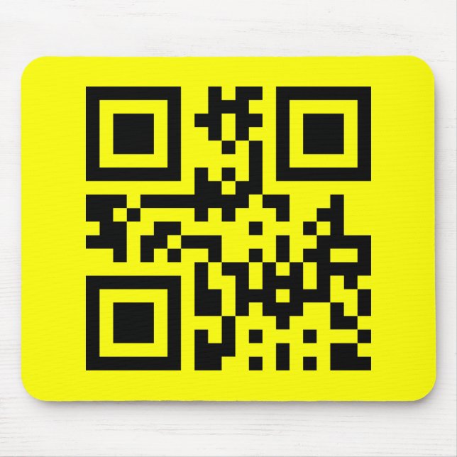 Inverterad ☻ Lycklig Ansikte - QR-kod Musmatta (Framsidan)
