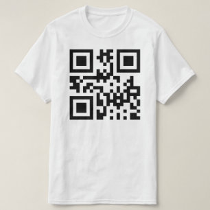 Inverterad ☻ Lycklig Ansikte - QR-kod T-shirt