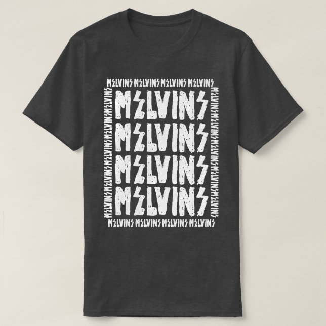 Inverterad Melvins-teckensnitt T Shirt (Design framsida)