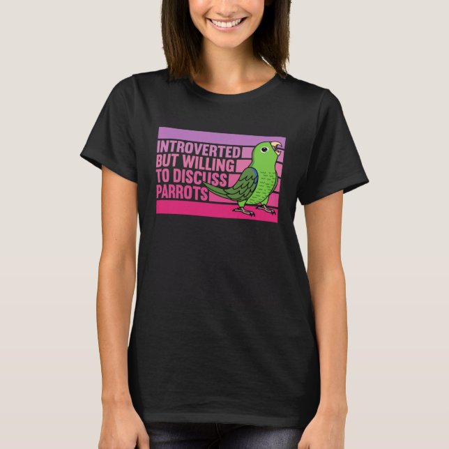 Inverterad, men delad, Grönt Parrotlet 1 T Shirt (Framsida)