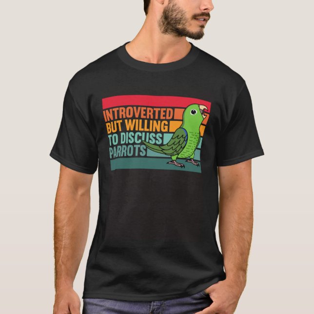 Inverterad, men Parrots Grönt Parrotlet T Shirt (Framsida)