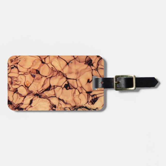 Inverterad mousserande blå Vatten Bagagebricka (Horisontell Framsida)