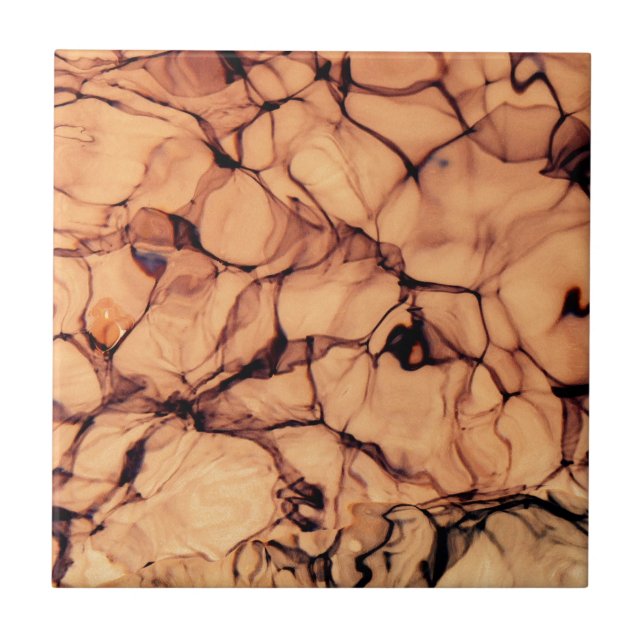 Inverterad mousserande blå Vatten Kakelplatta (Framsidan)