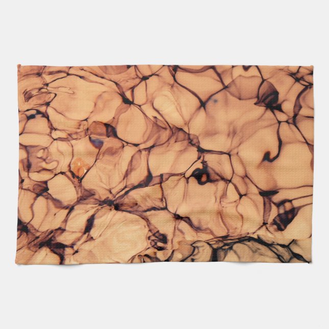 Inverterad mousserande blå Vatten Kökshandduk (Horisontell)