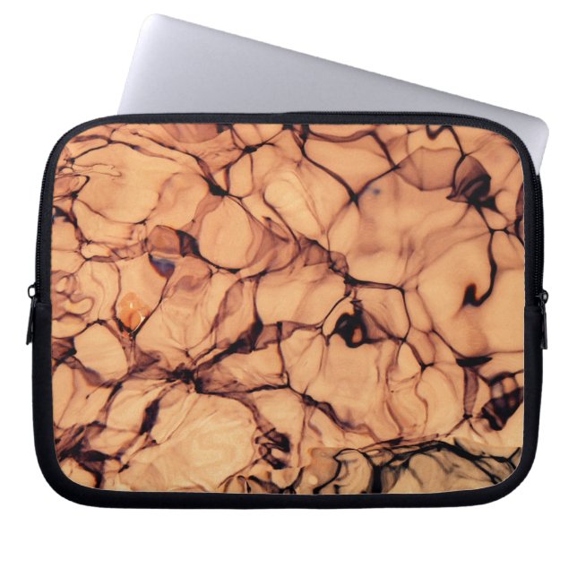 Inverterad mousserande blå Vatten Laptop Sleeve (Framsidan)