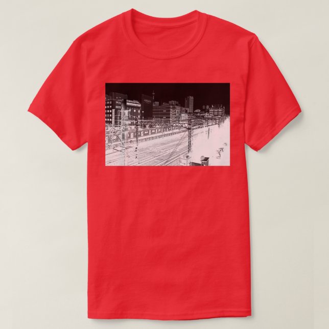 Inverterad natt t shirt (Design framsida)