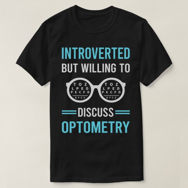 Inverterad optometri Optometrist T Shirt (Design framsida)