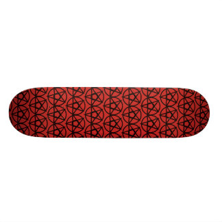 Inverterad Pentagram Mini Skateboard Bräda 18,5 Cm