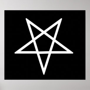 Inverterad Pentagram Poster
