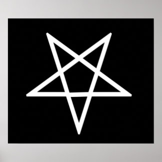 Inverterad Pentagram Poster