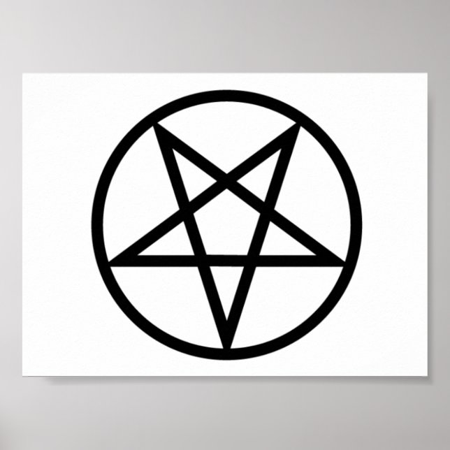 Inverterad Pentagram-poster Poster (Framsidan)