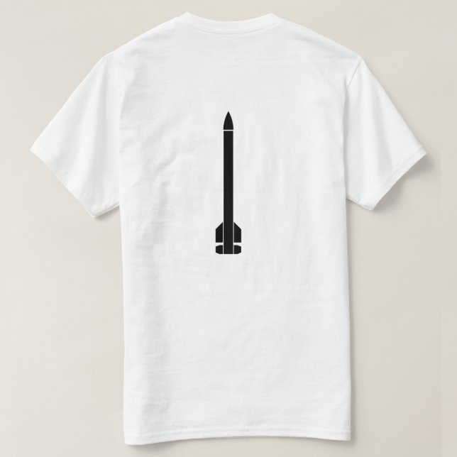  Inverterad Rocket T-Shirt (Design baksida)