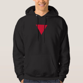 inverterad röd triangel hoodie