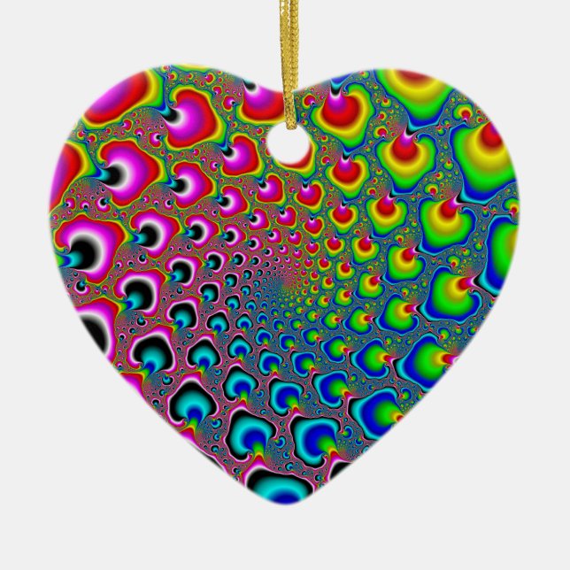 Inverterad Spiral Julgransprydnad Keramik (Framsidan)