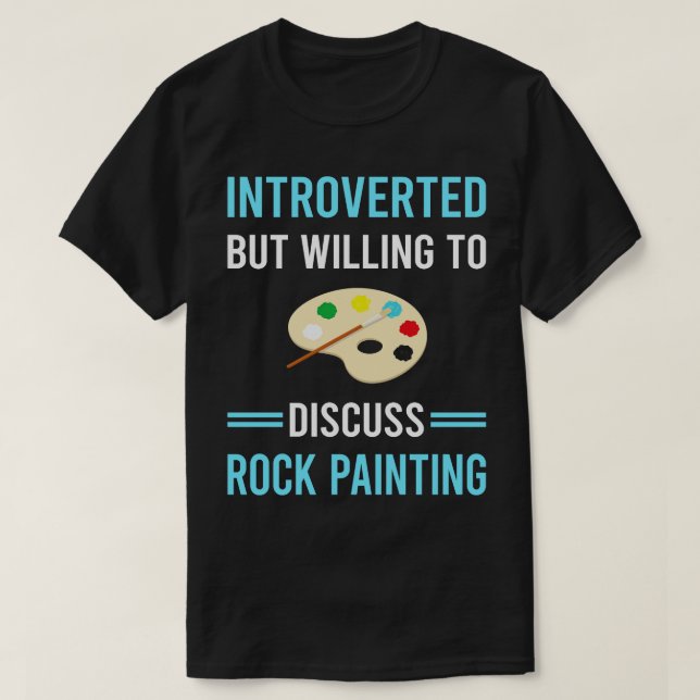 Inverterad Sten-målning T Shirt (Design framsida)