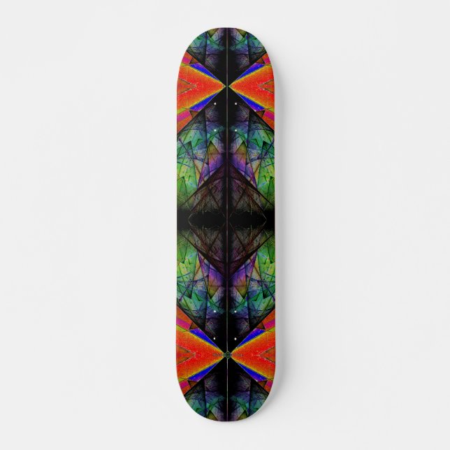 Inverterad triangulär prisma 2 mini skateboard bräda 18,5 cm (Framsida)