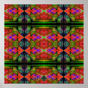 Inverterad triangulär prismak quilt 2 poster