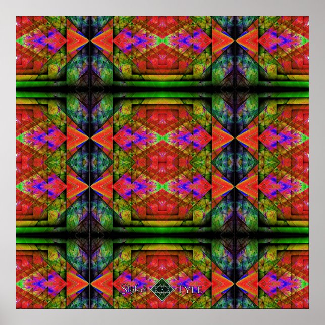 Inverterad triangulär prismak quilt 2 poster (Framsidan)