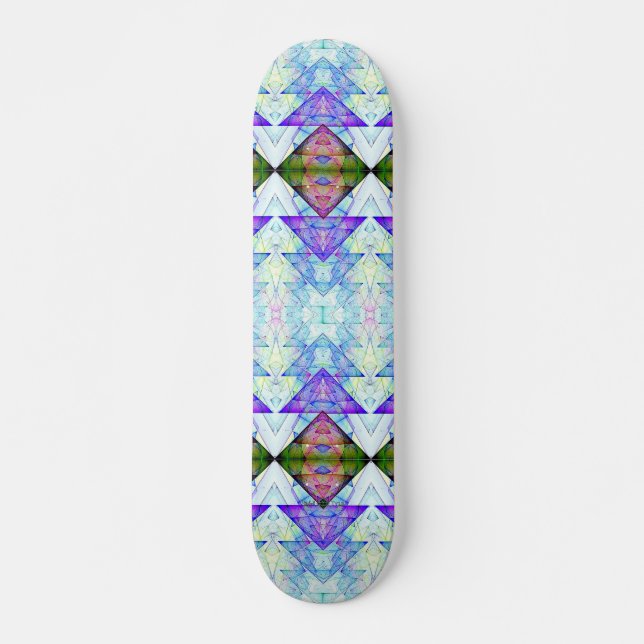 Inverterad triangulär prismakvist mini skateboard bräda 18,5 cm (Framsida)