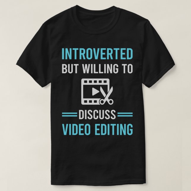 Inverterad videoredigeringsredigerare t shirt (Design framsida)