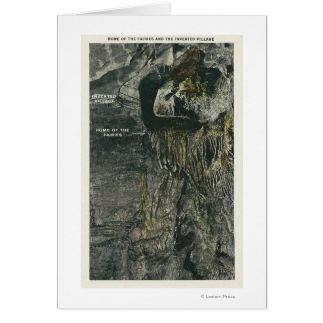 Inverterat byte och startsida för Älvornas vy Hälsningskort (Framsidan)