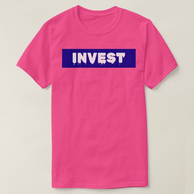 Invest BLUE T Shirt (Design framsida)