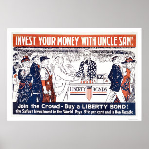 Investera dina pengar med Uncle Sam Poster