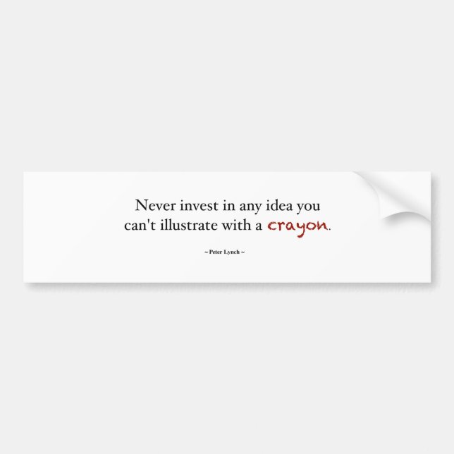 Investera för Crayon Bildekal (Framsidan)